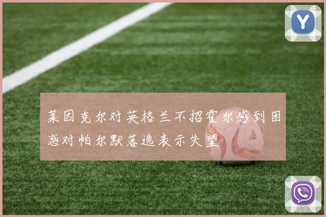 莱因克尔对英格兰不招霍尔感到困惑对帕尔默落选表示失望